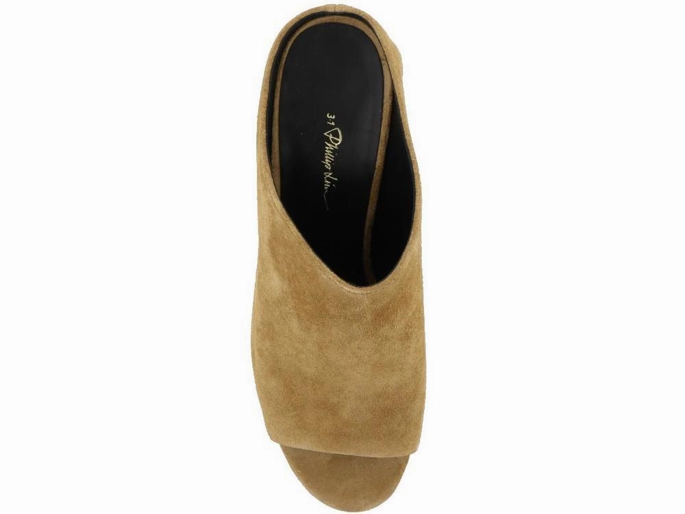3.1 Phillip Lim Cube Suede Mules