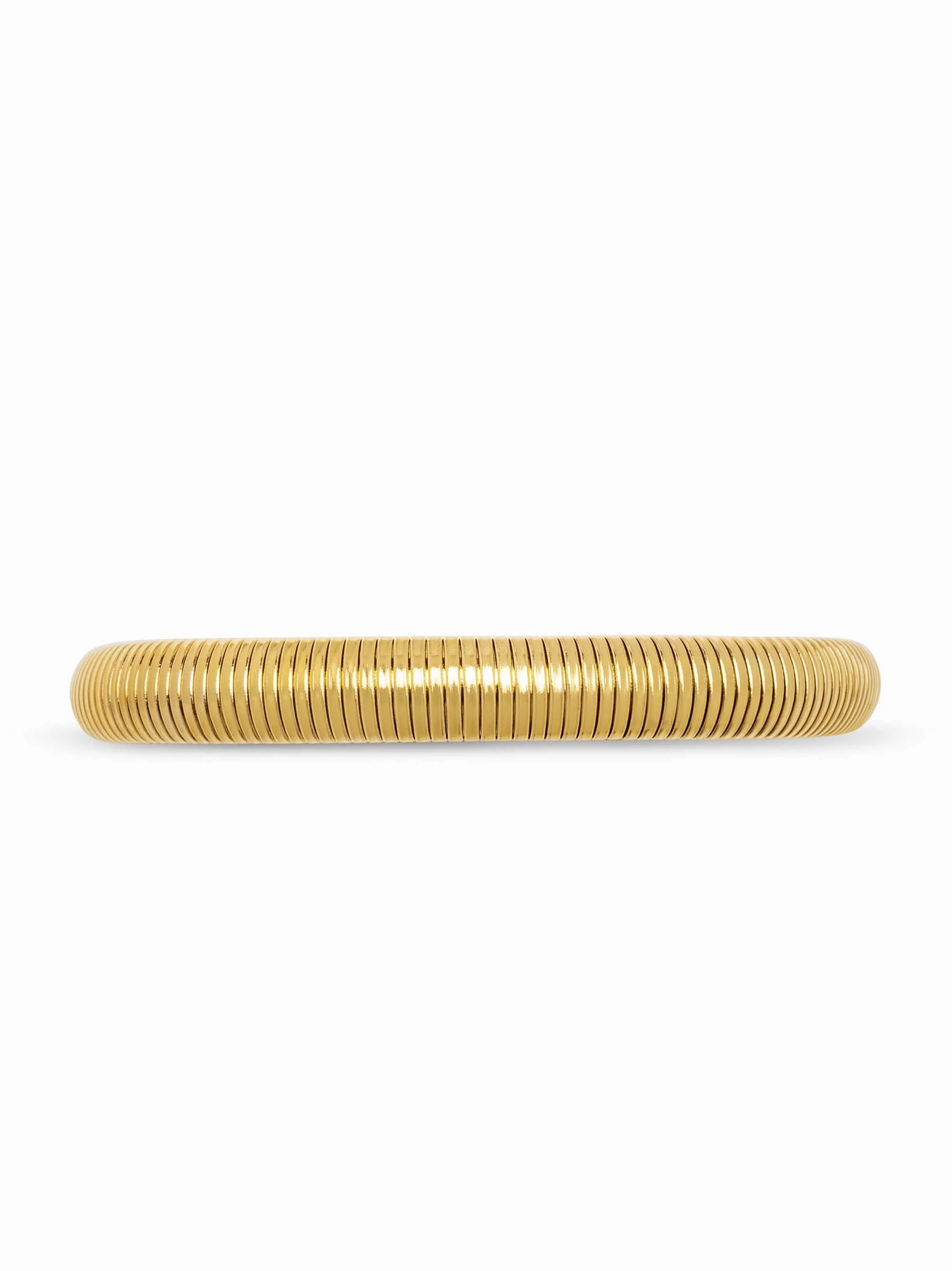 8mm Women's Gold Stretch Bangle
