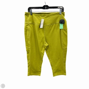Athletic Capris By Clothes Mentor In Green. Size: 2x