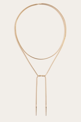Aurate x Frye: Lasso Wrap Necklace