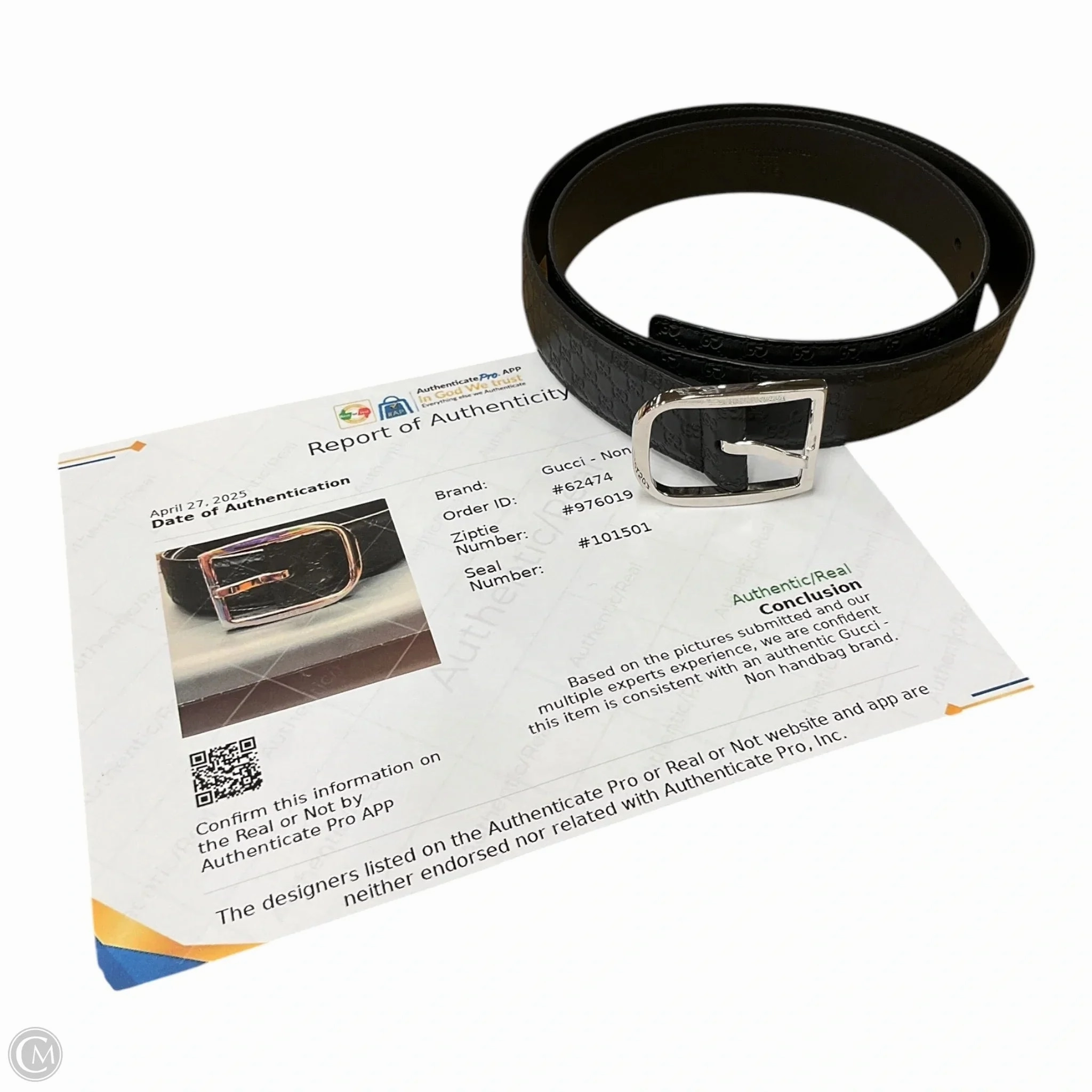 Belt Luxury Designer By Gucci, Size: Large