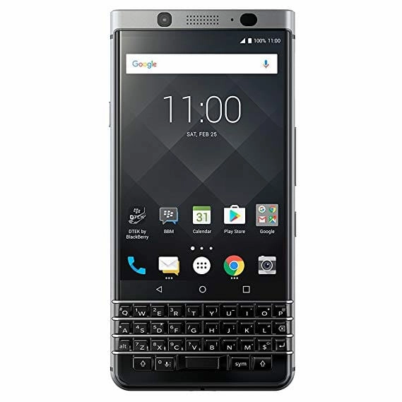 Blackberry KEYone BBB100-2 32gb-3gb Unlocked SmartCell-Phone Silver