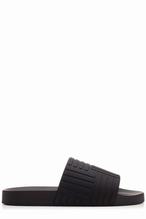 Bottega Veneta Embossed Open-Toe Slides