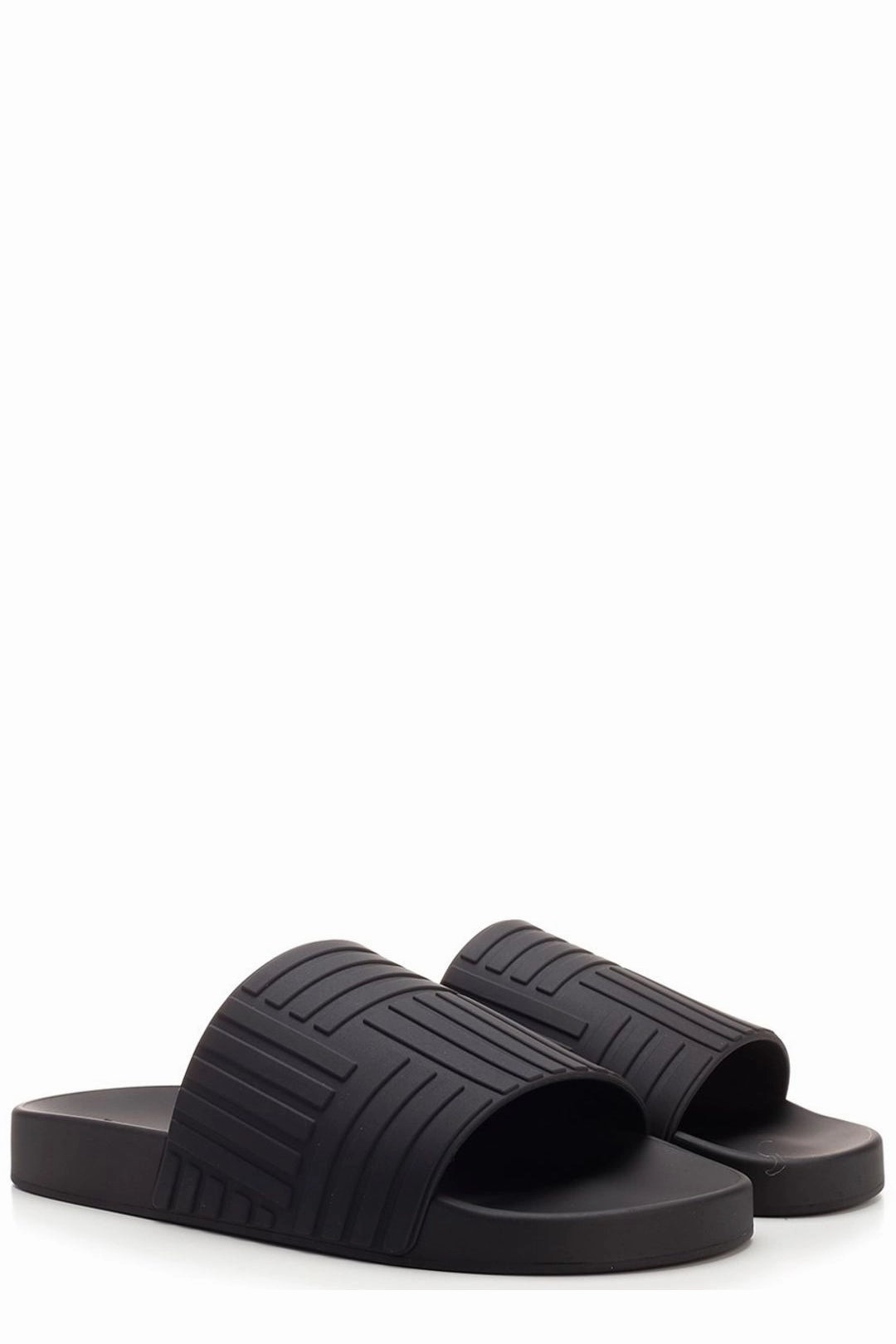 Bottega Veneta Embossed Open-Toe Slides