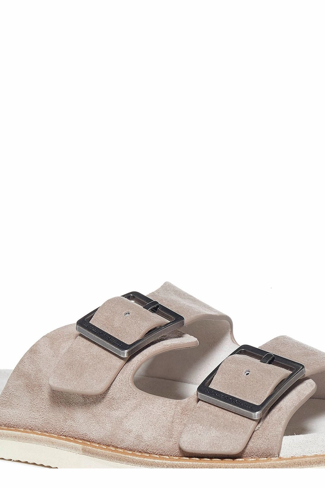 Brunello Cucinelli Open Toe Buckle Slides