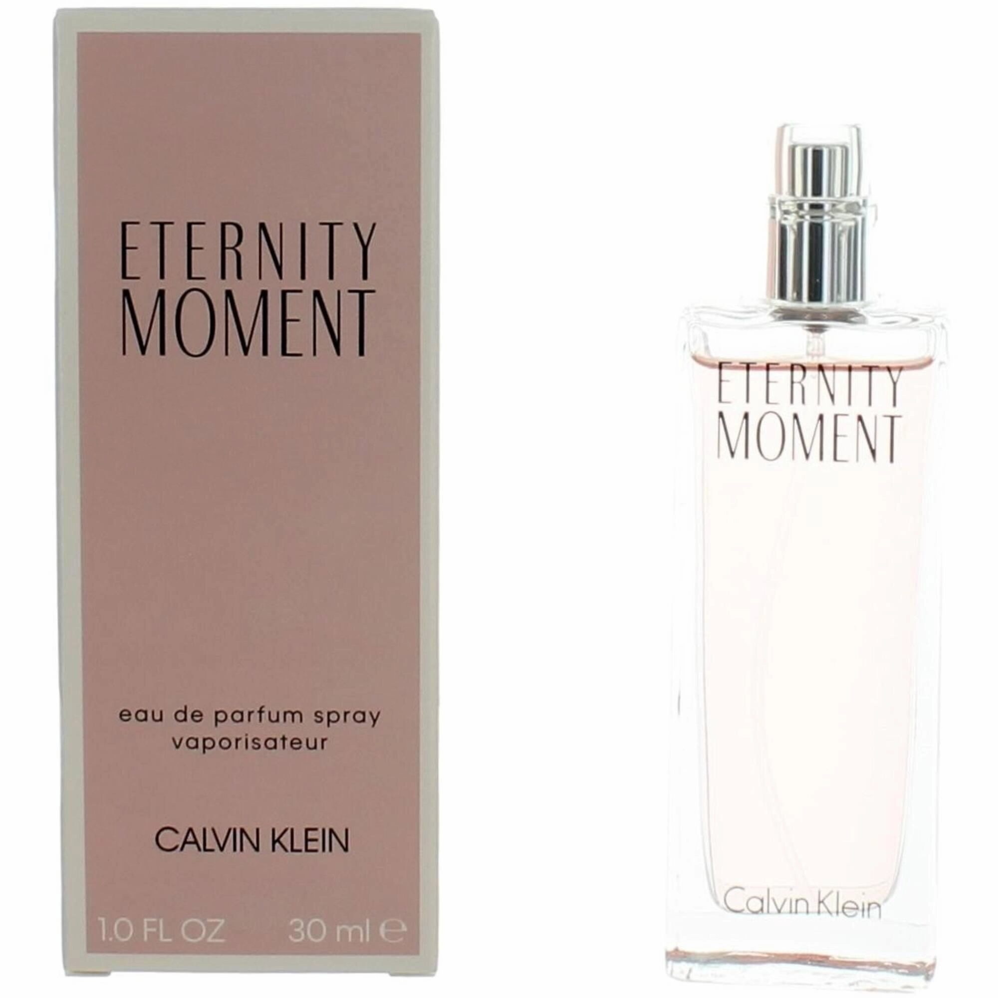 Calvin Klein Women's Eau De Parfum Spray - Eternity Moment Fruity-Floral, 1 oz