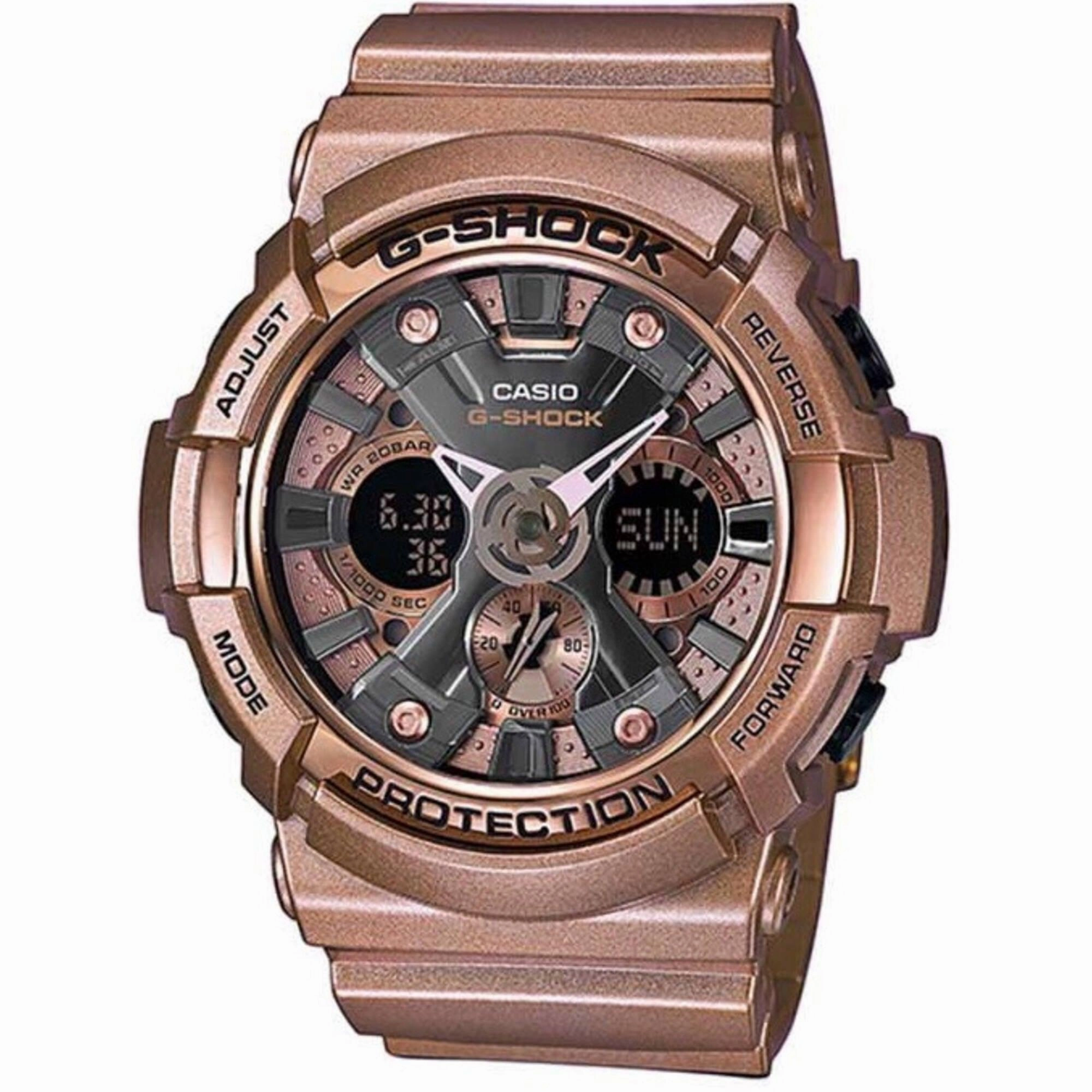 Casio Men's Watch - G-Shock Plastic Strap Ana Digi Dial Plastic Strap | GA200GD-9B