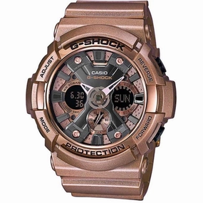 Casio Men's Watch - G-Shock Plastic Strap Ana Digi Dial Plastic Strap | GA200GD-9B