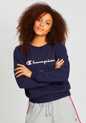 Champion Women’s Script Crew Navy