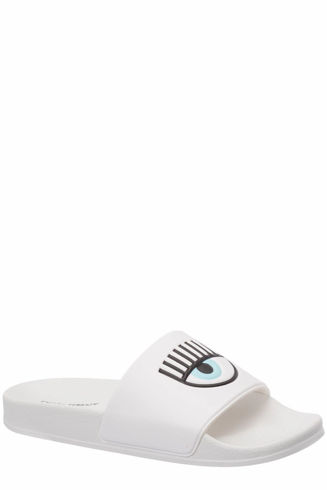 Chiara Ferragni Logo Printed Open-Toe Pool Slides