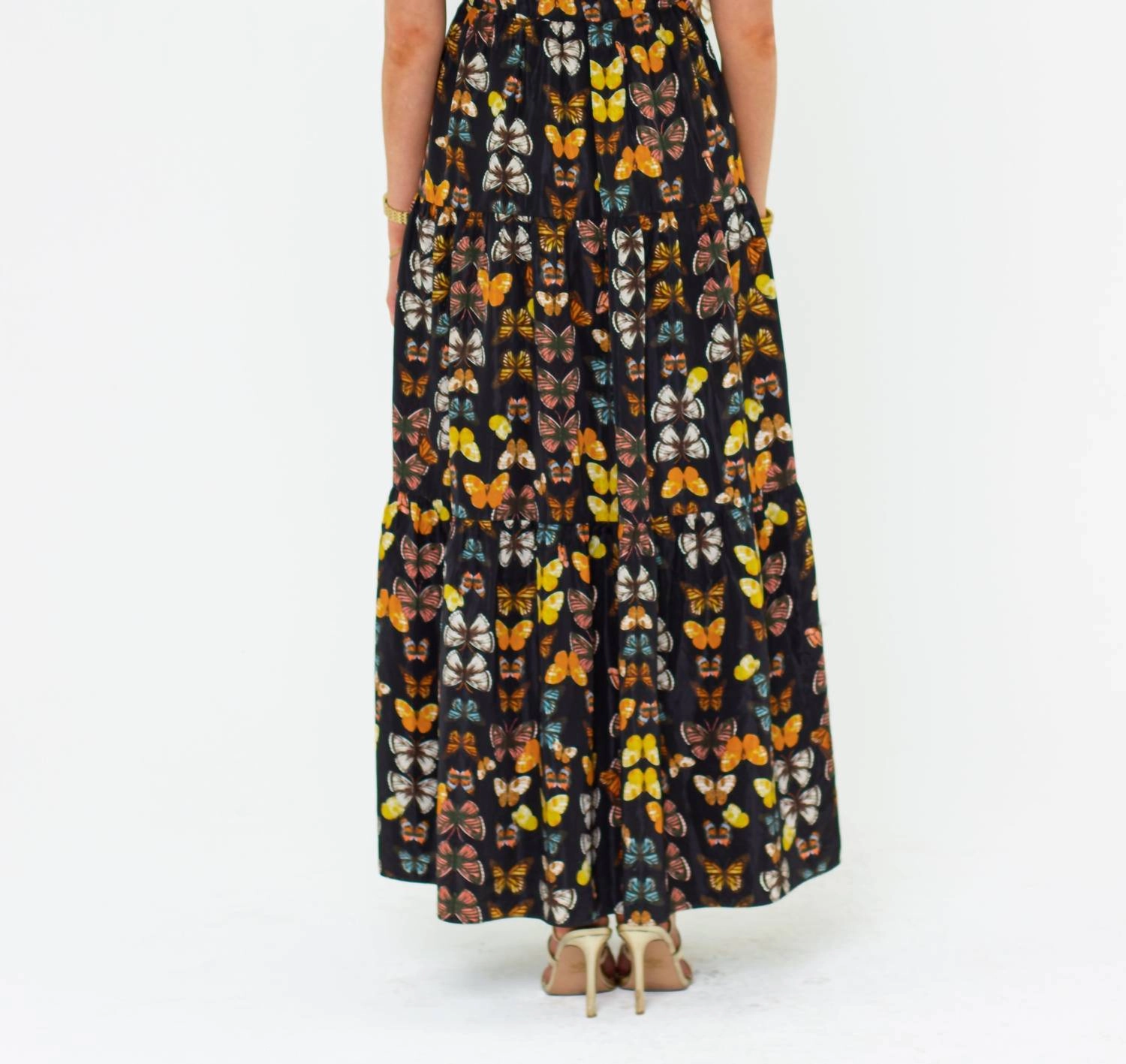Crawford Ruffle Dress In Mariposa
