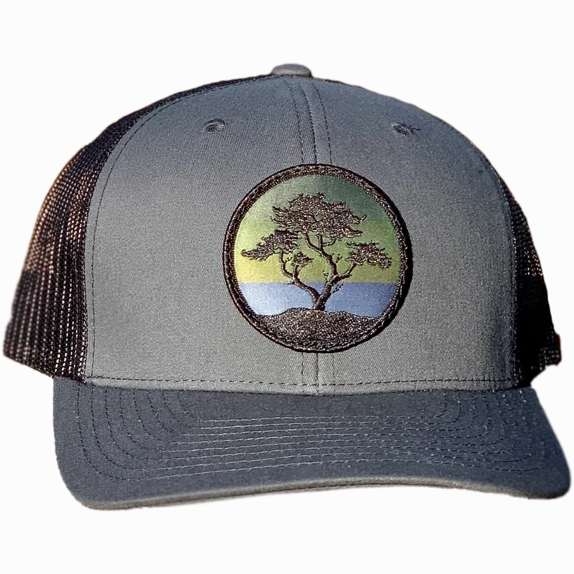 Curved Brim Trucker w/ Blackout Cypress