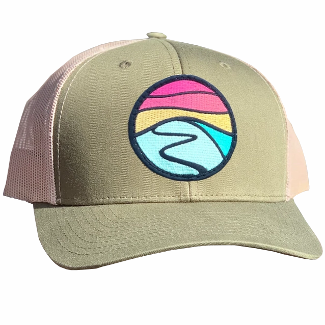 Curved Brim Trucker with Hilltop Patch