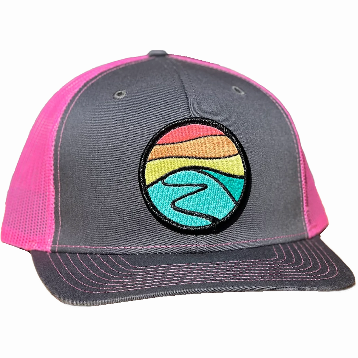 Curved Brim Trucker with Hilltop Patch