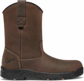 Danner Mens Caliper Wellington 10in Brown Leather Work Boots 10.5 EE