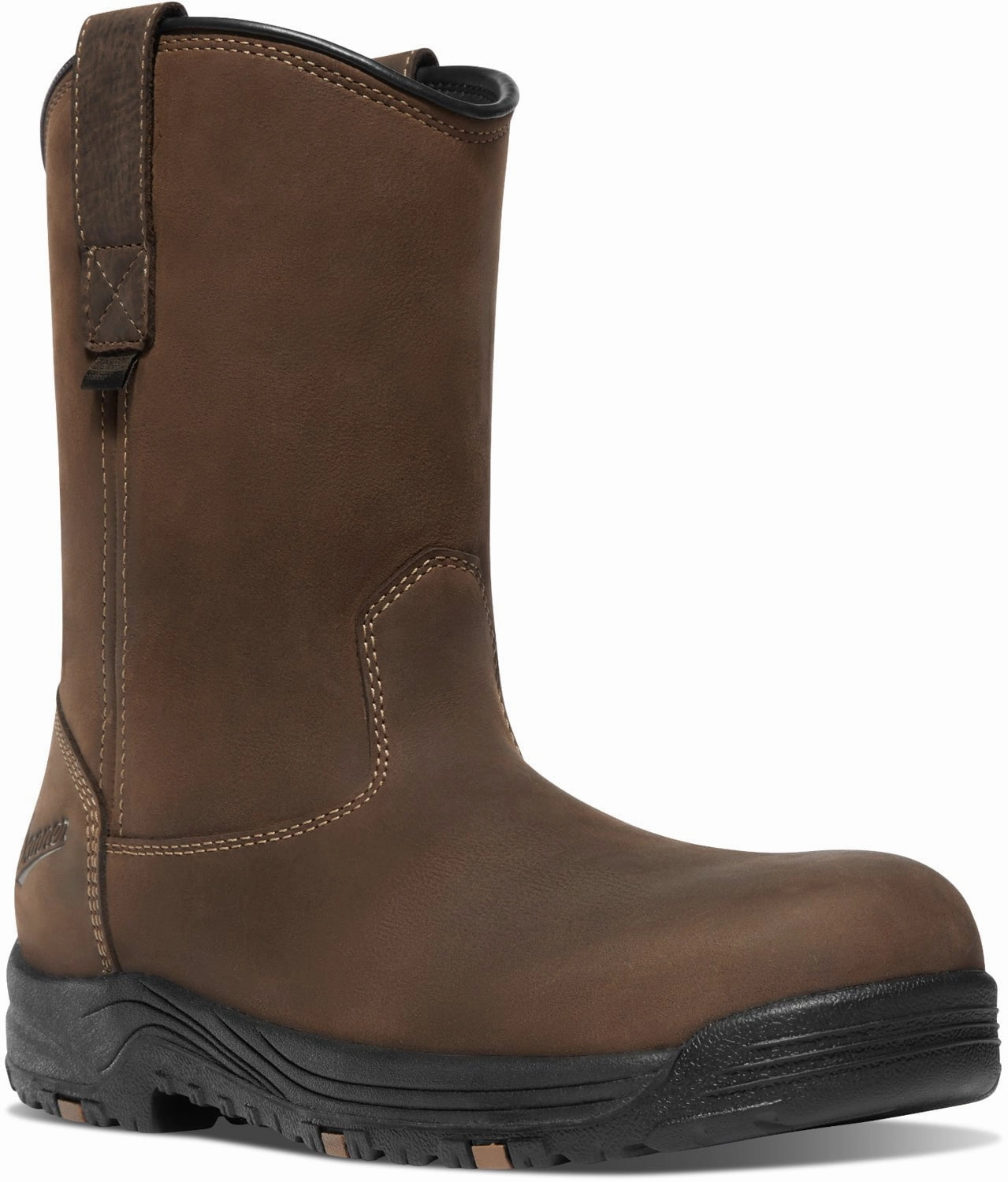 Danner Mens Caliper Wellington 10in Brown Leather Work Boots 10.5 EE