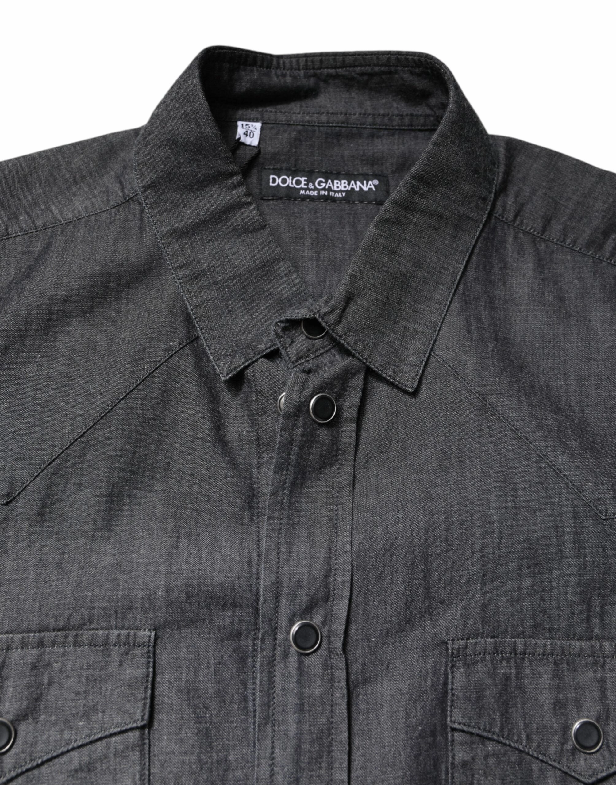Dolce & Gabbana Cotton Long Sleeves Casual Men's Shirt