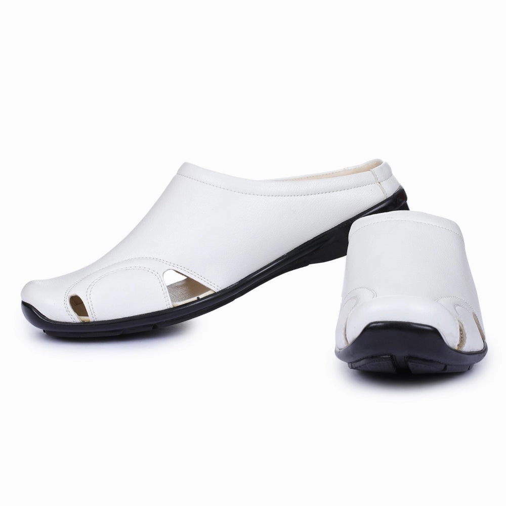 Fortune Black Casual Slip-on Mules For Men J-153 By Liberty