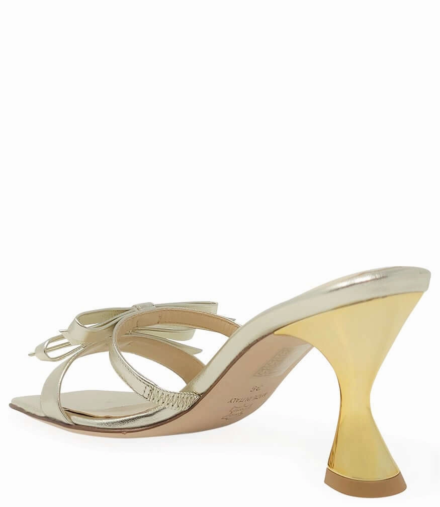 Gold High Heel Sandal