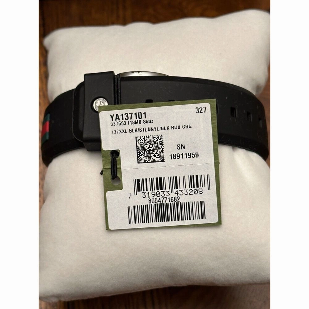 Gucci YA137101 Men's Black Watch 40mm Casual Wear