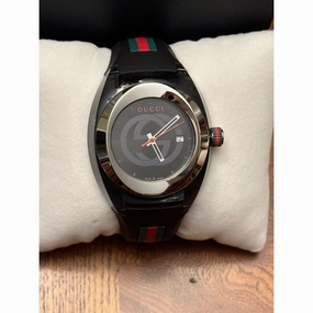 Gucci YA137101 Men's Black Watch 40mm Casual Wear