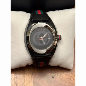 Gucci YA137101 Men's Black Watch 40mm Casual Wear