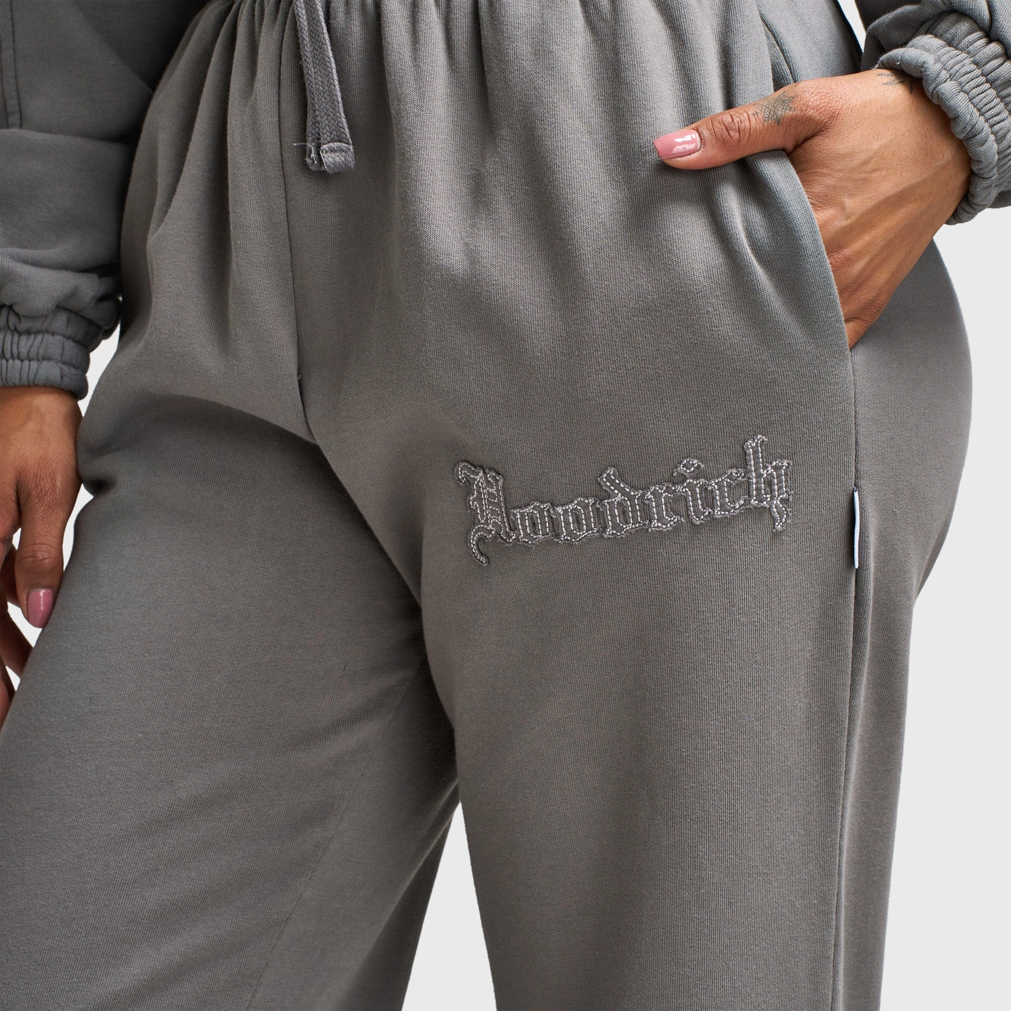 Hoodrich Women's Tagra Wide Leg Joggers Lava Smoke / Volcanic Ash - Harbour Mist