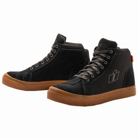 Icon Carga Motorcycle Boot Black