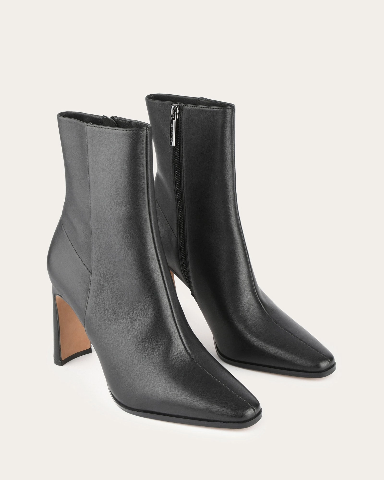 JEMIMA HIGH ANKLE BOOTS BLACK LEATHER