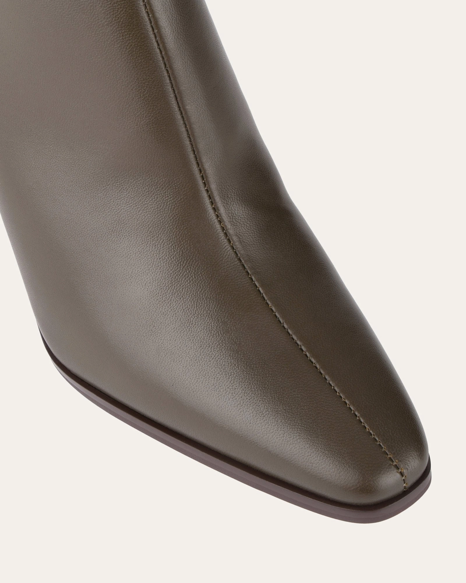 JEMIMA HIGH ANKLE BOOTS DARK OLIVE LEATHER