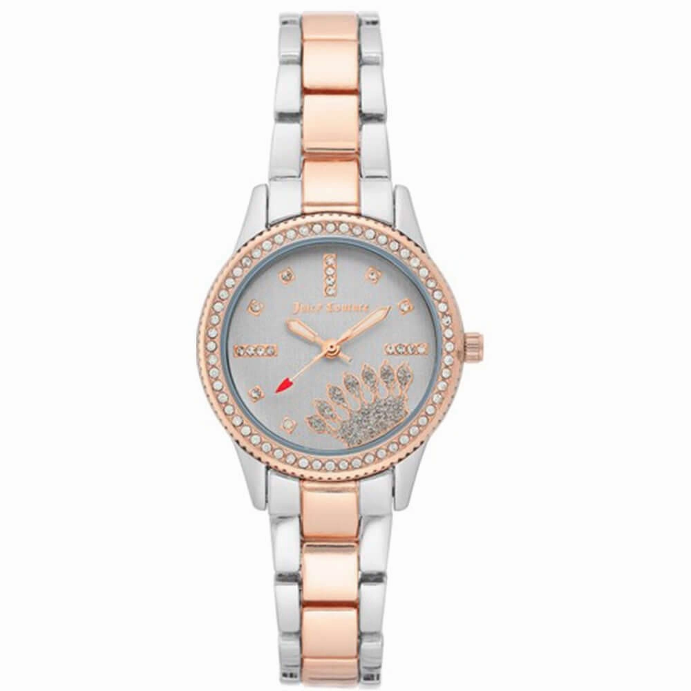Juicy Couture Women's Watch JC/1110SVRT - Silver with Rose Gold Accents