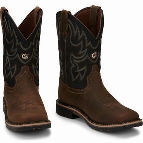 Justin Boots GR9062 George Strait Fireman Mens Cowboy Boots