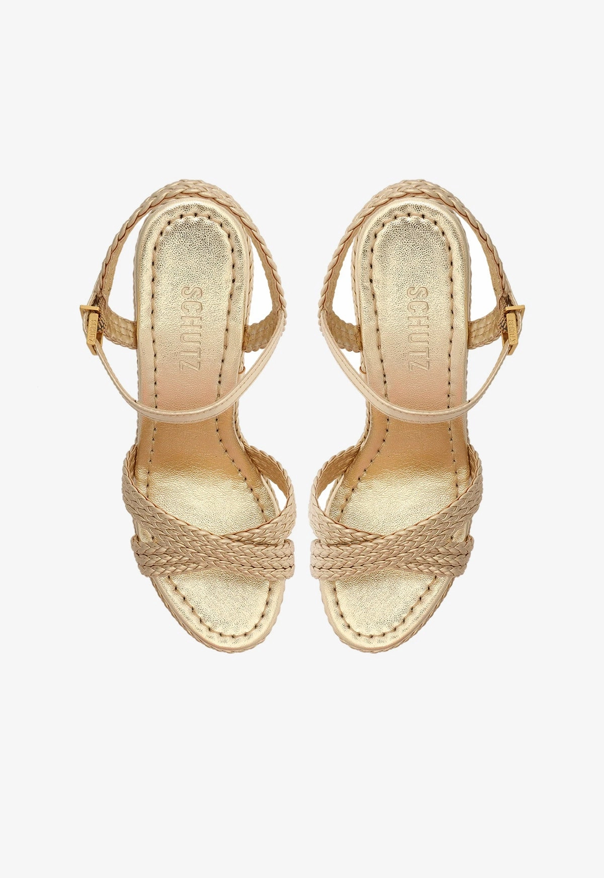 Karima Cutout Metallic Nappa Sandal