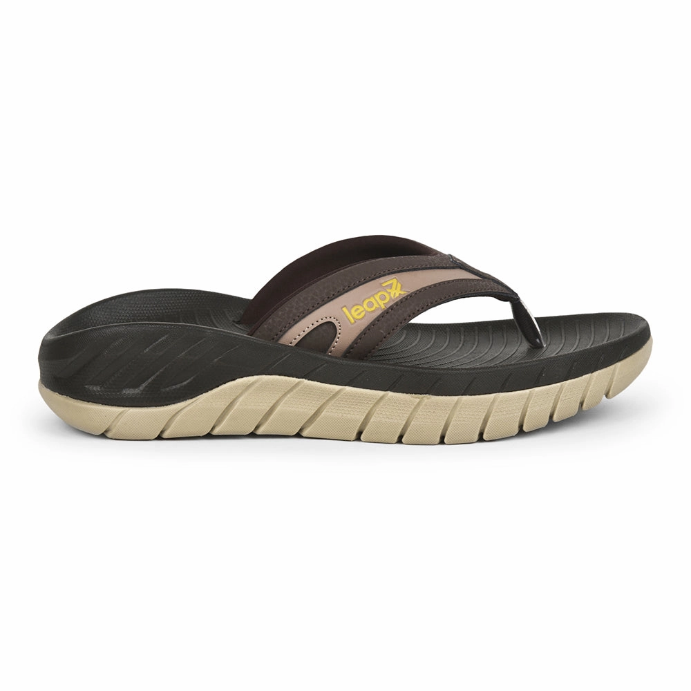 Leap7x By Liberty Men EVERLAST-2 Brown Casual Flip-Flop