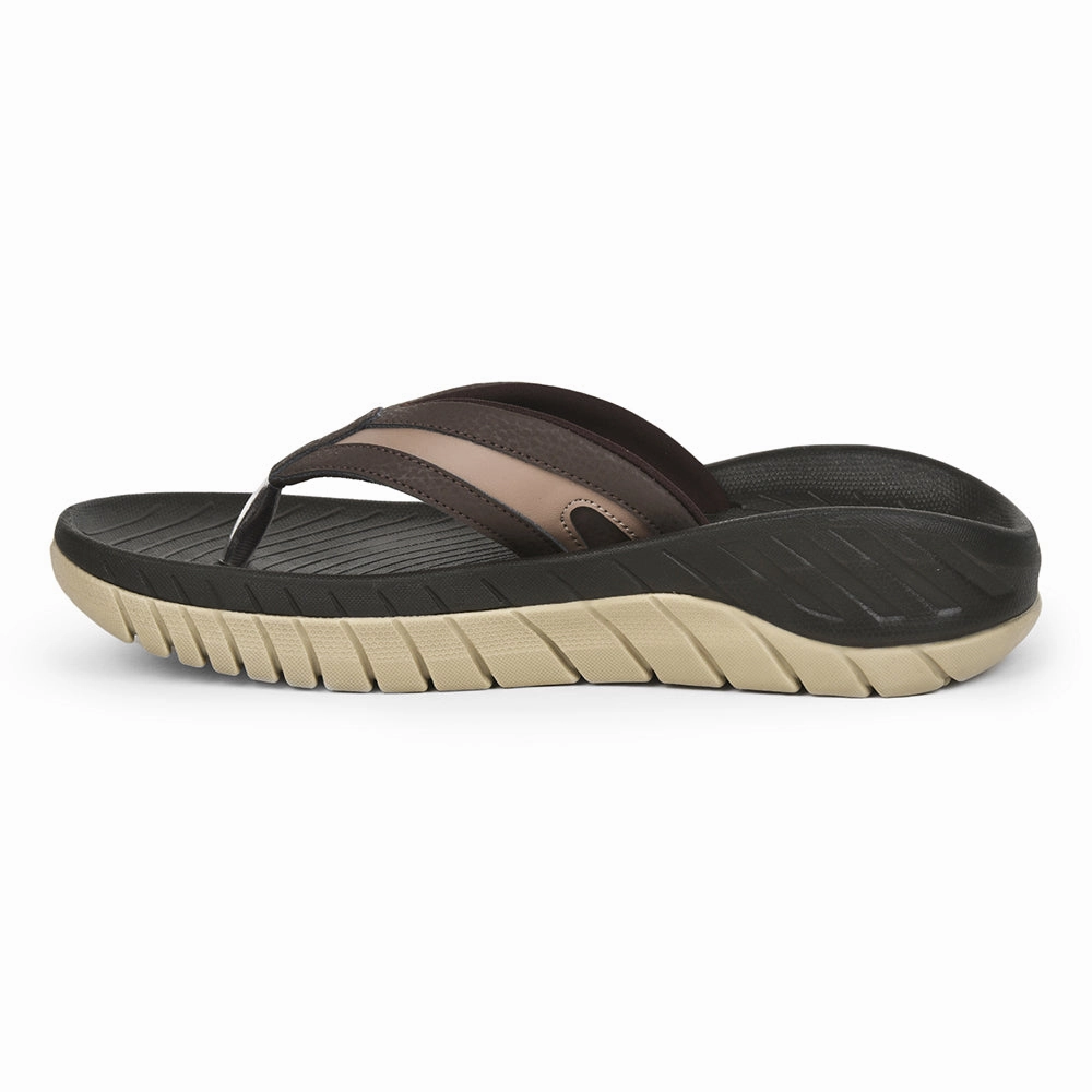 Leap7x By Liberty Men EVERLAST-2 Brown Casual Flip-Flop