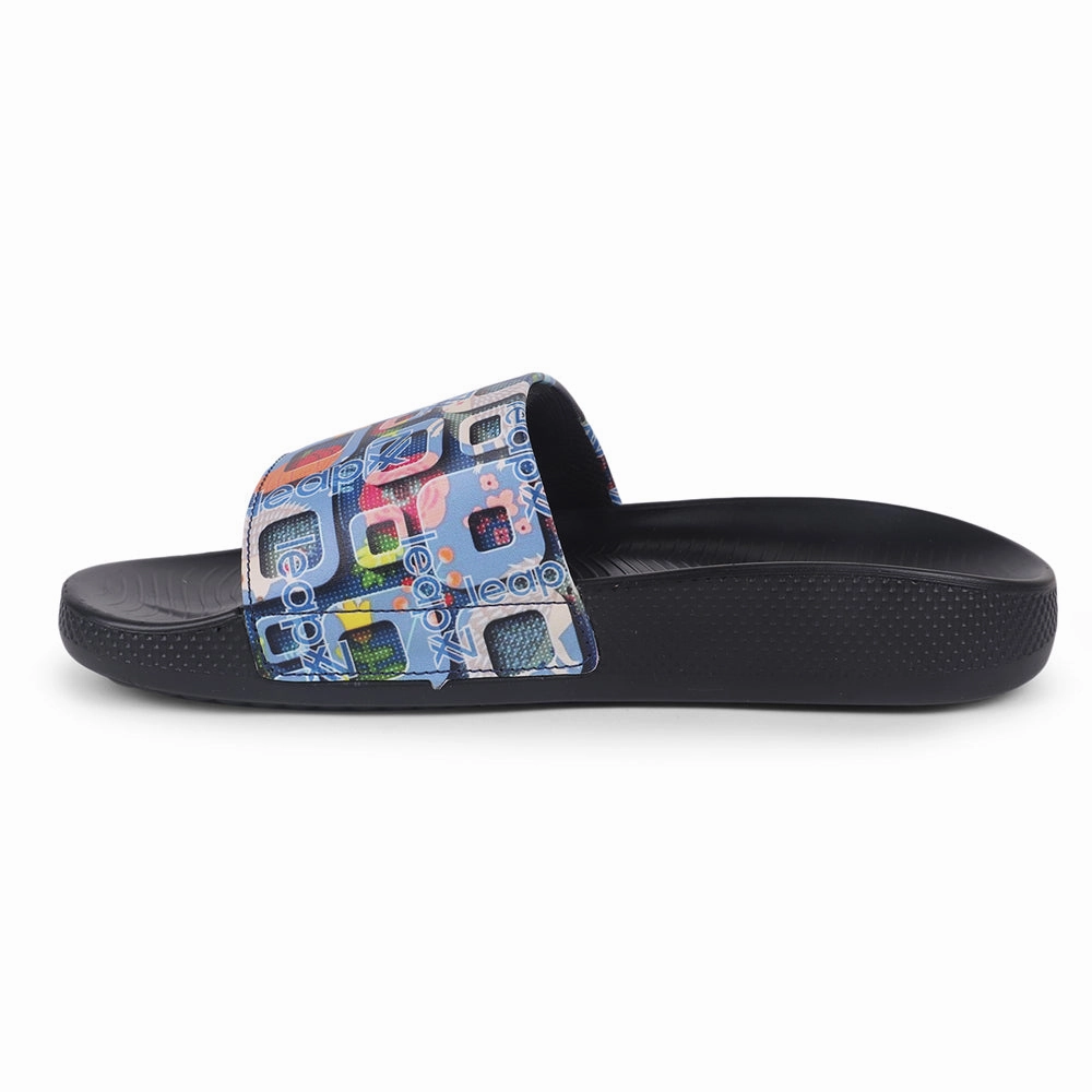 Leap7x Casual Sky Blue Slides For Women NITWALK-1L By Liberty