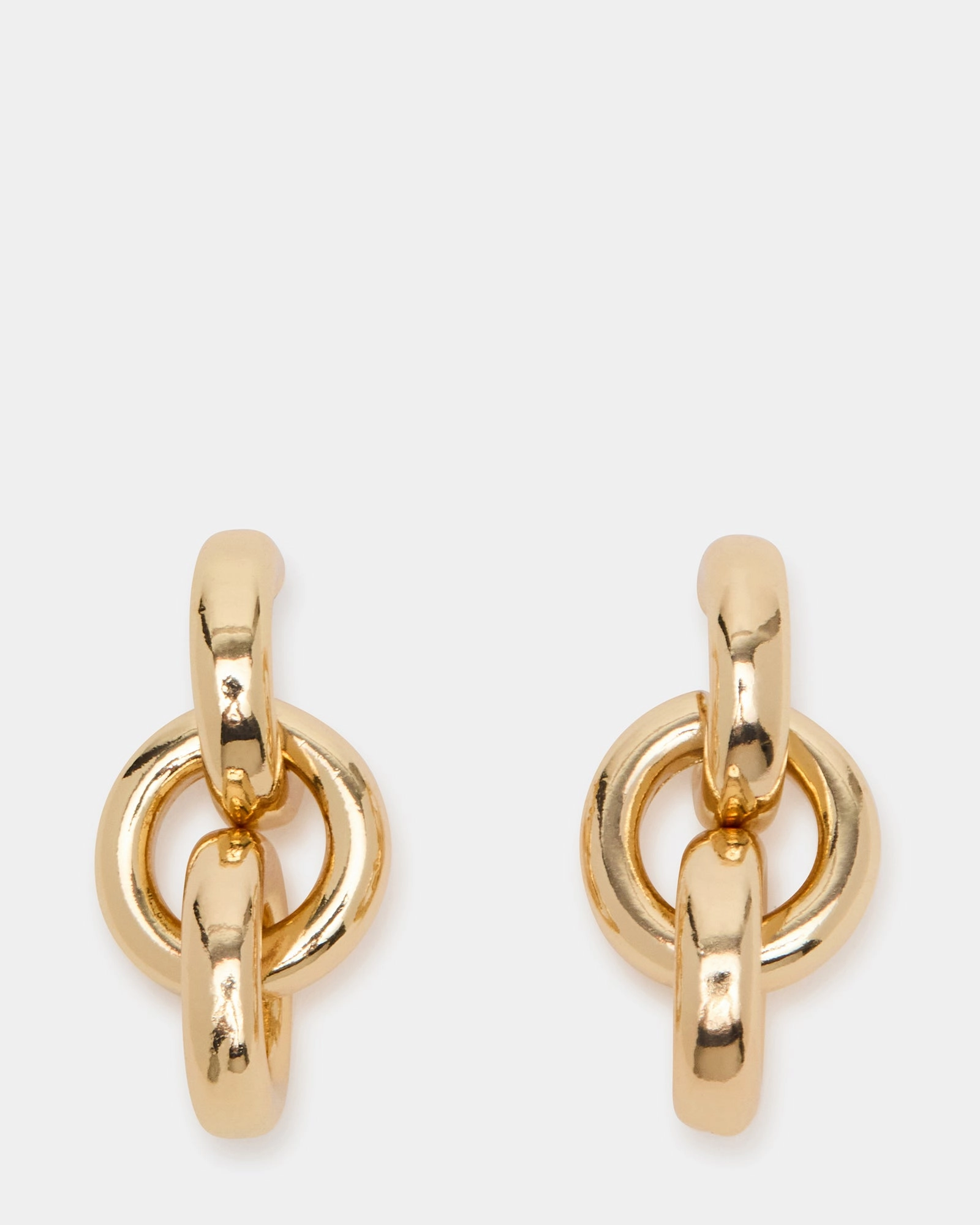 LOCK DROP EARRINGS GOLD