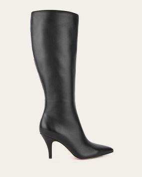 LOTUS KNEE BOOTS BLACK LEATHER