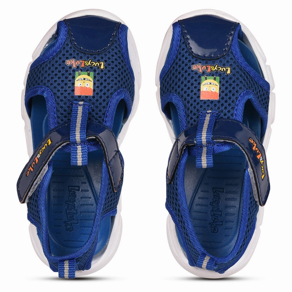 Lucy & Luke (Blue) Casual Sandal For Kids FLYNN-29 By Liberty