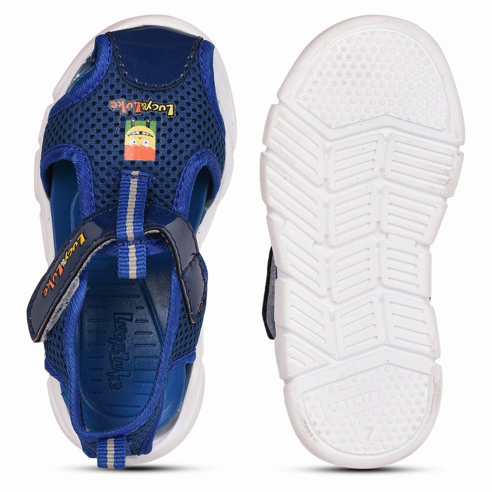 Lucy & Luke (Blue) Casual Sandal For Kids FLYNN-29 By Liberty