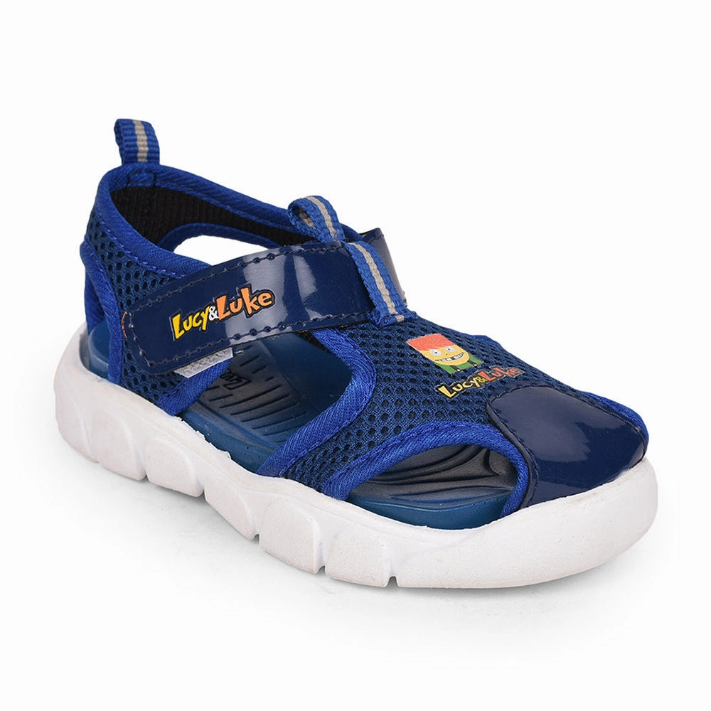 Lucy & Luke (Blue) Casual Sandal For Kids FLYNN-29 By Liberty