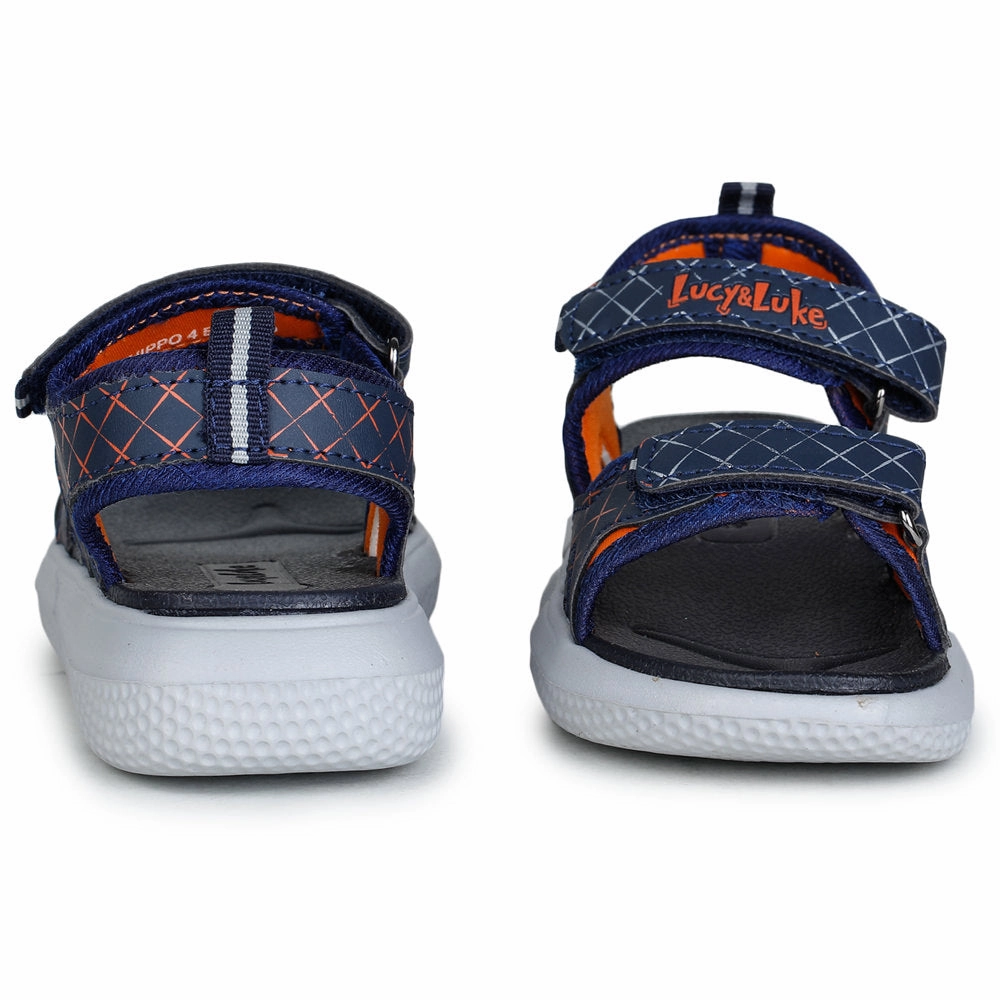 Lucy & Luke (Blue) Casual Sandal For Kids HIPPO-4 By Liberty