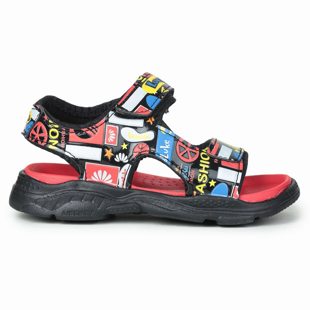 Lucy & Luke (Red) Casual Sandal For Kids RICKY-2 By Liberty