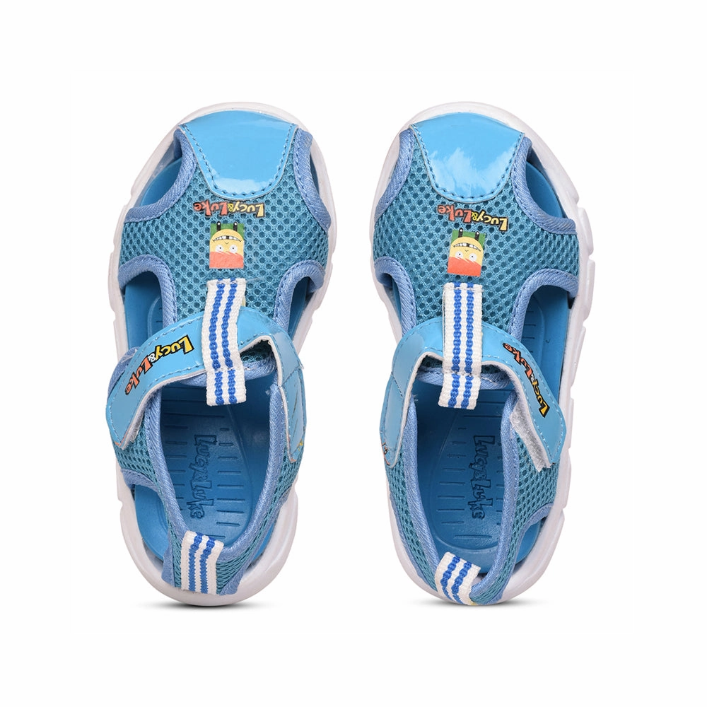 Lucy & Luke (Sky Blue) Casual Sandal For Kids FLYNN-29 By Liberty