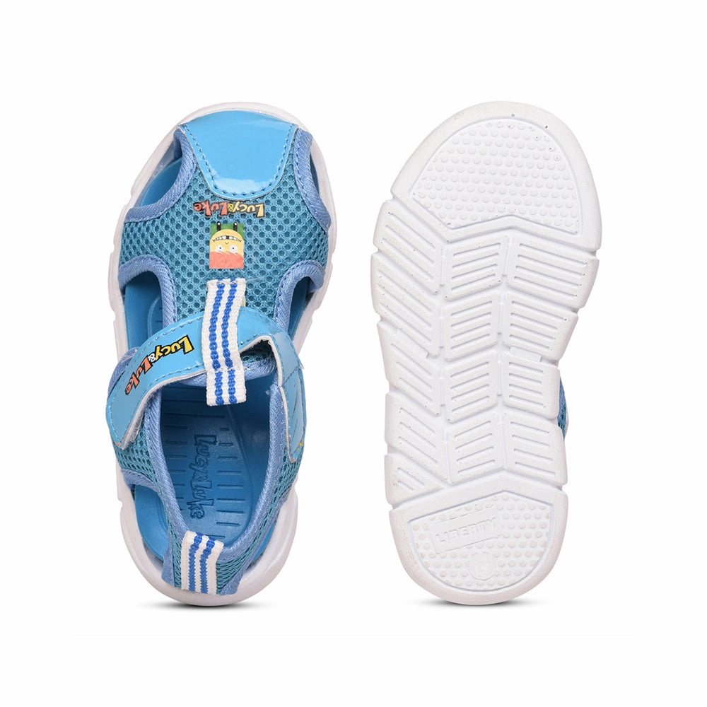 Lucy & Luke (Sky Blue) Casual Sandal For Kids FLYNN-29 By Liberty