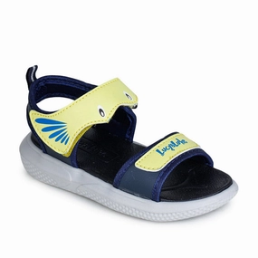 Lucy & Luke Yellow Casual Sandal For Kids HIPPO-1 By Liberty