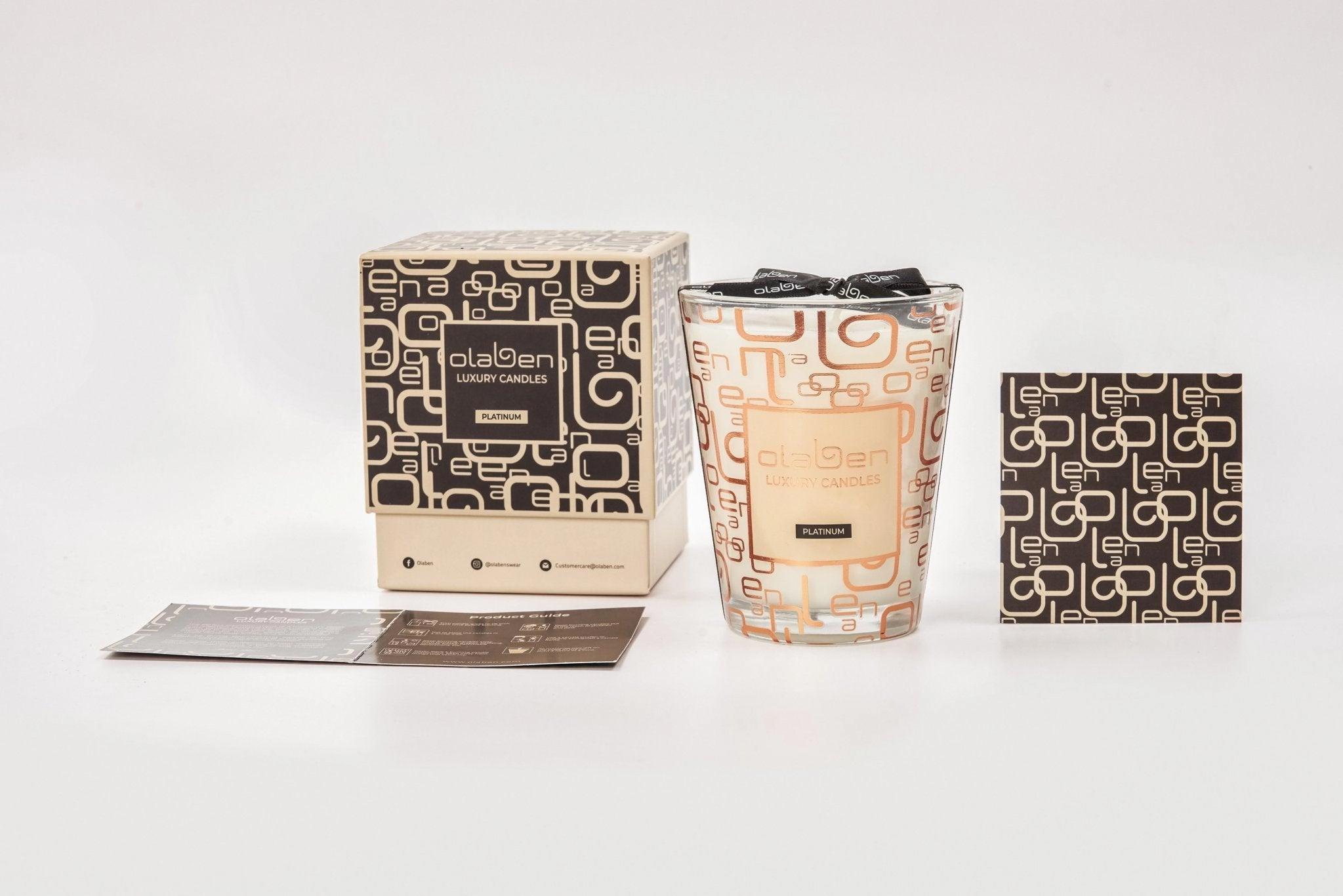 Luxury Platinum Candle Fig & Pomegranate - Gold