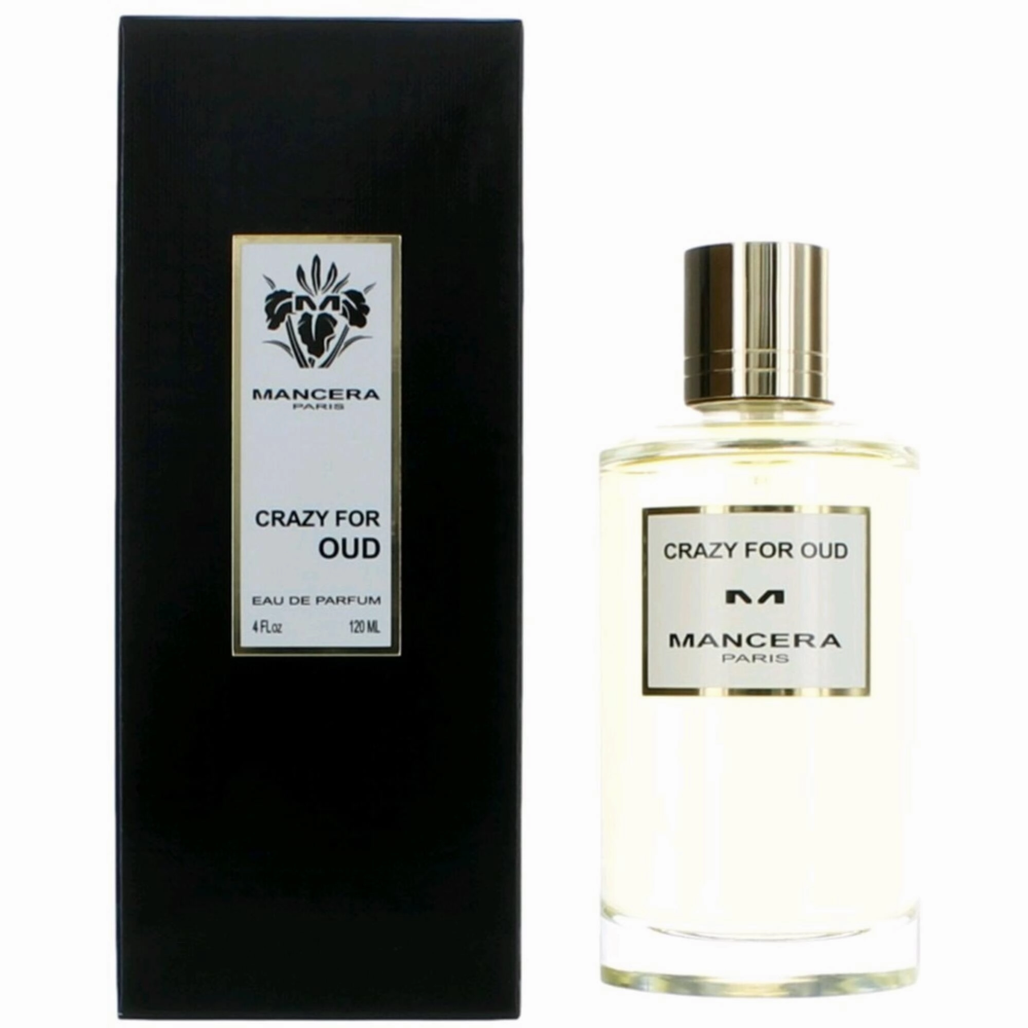Mancera Unisex Eau De Parfum Spray - Crazy for Oud Floral and Powdery Notes, 4 oz