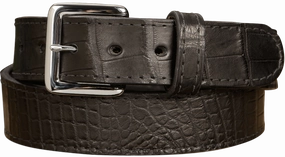 Men's Black American Alligator Leather Belt