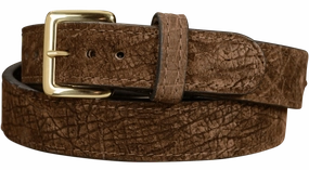 Men's Brown Hippopotamus Leather Belt